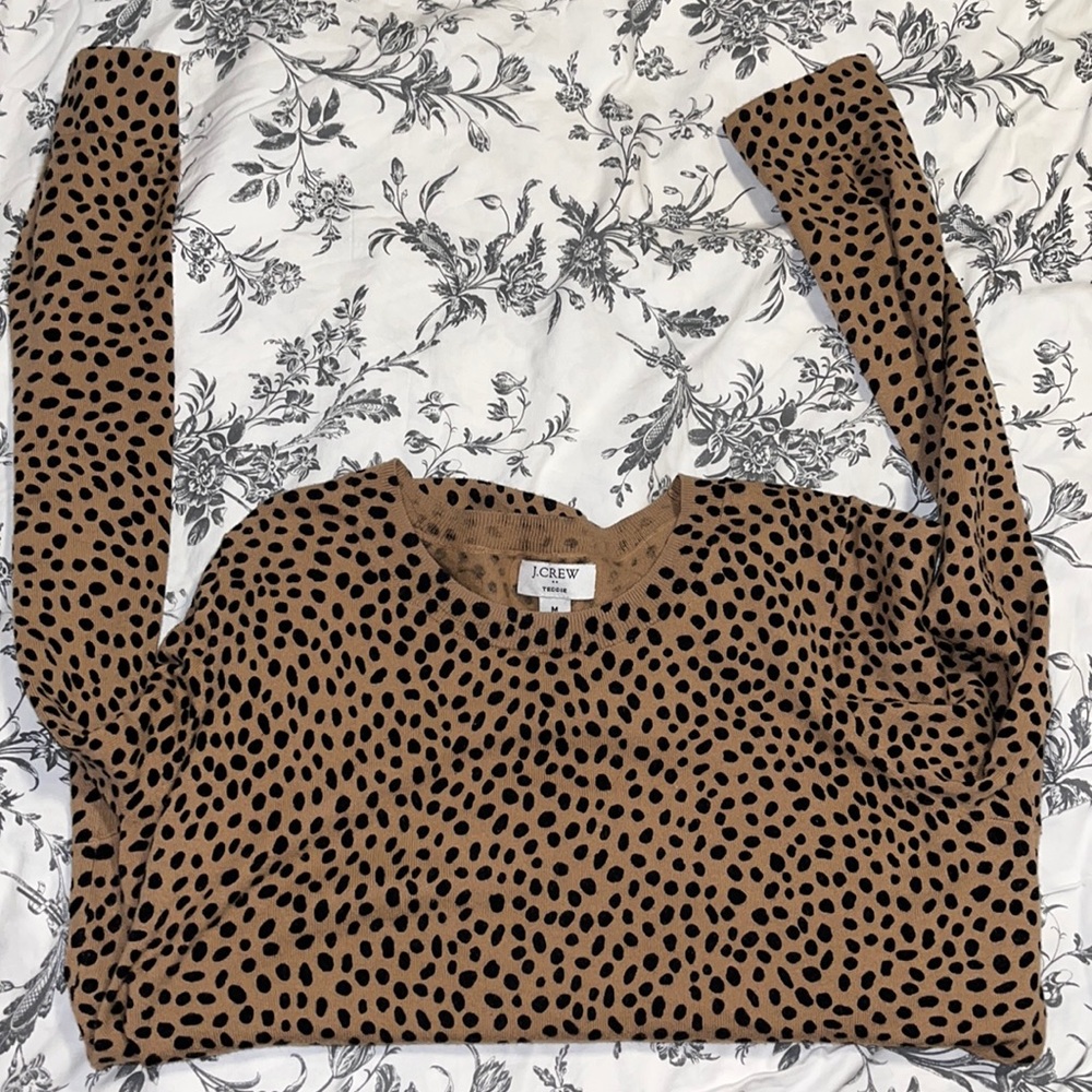 Jcrew leopard sweater